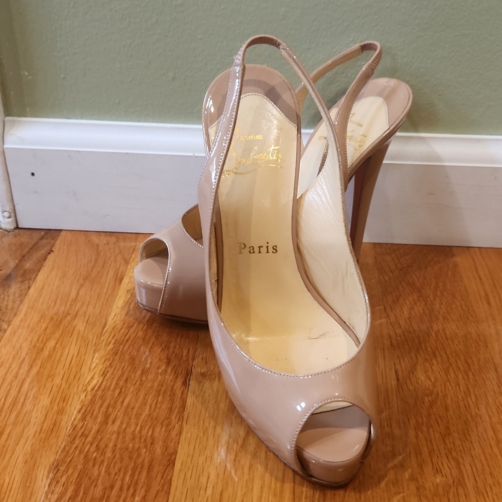 Authentic Christian Louboutin Vendome 120 patent